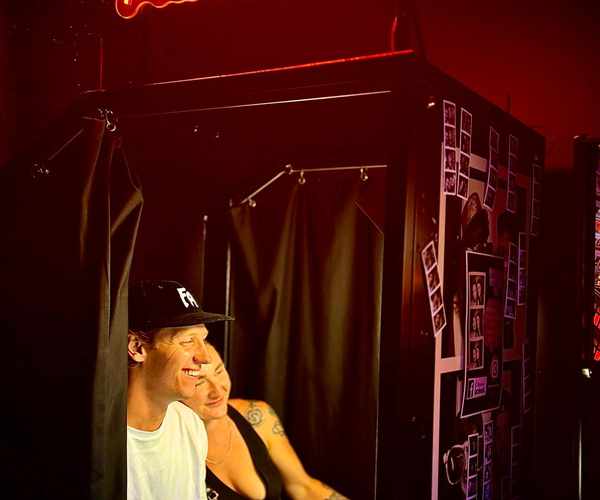 Photobooth with instant prints at Spinners Bar & Bowl Maroochydore